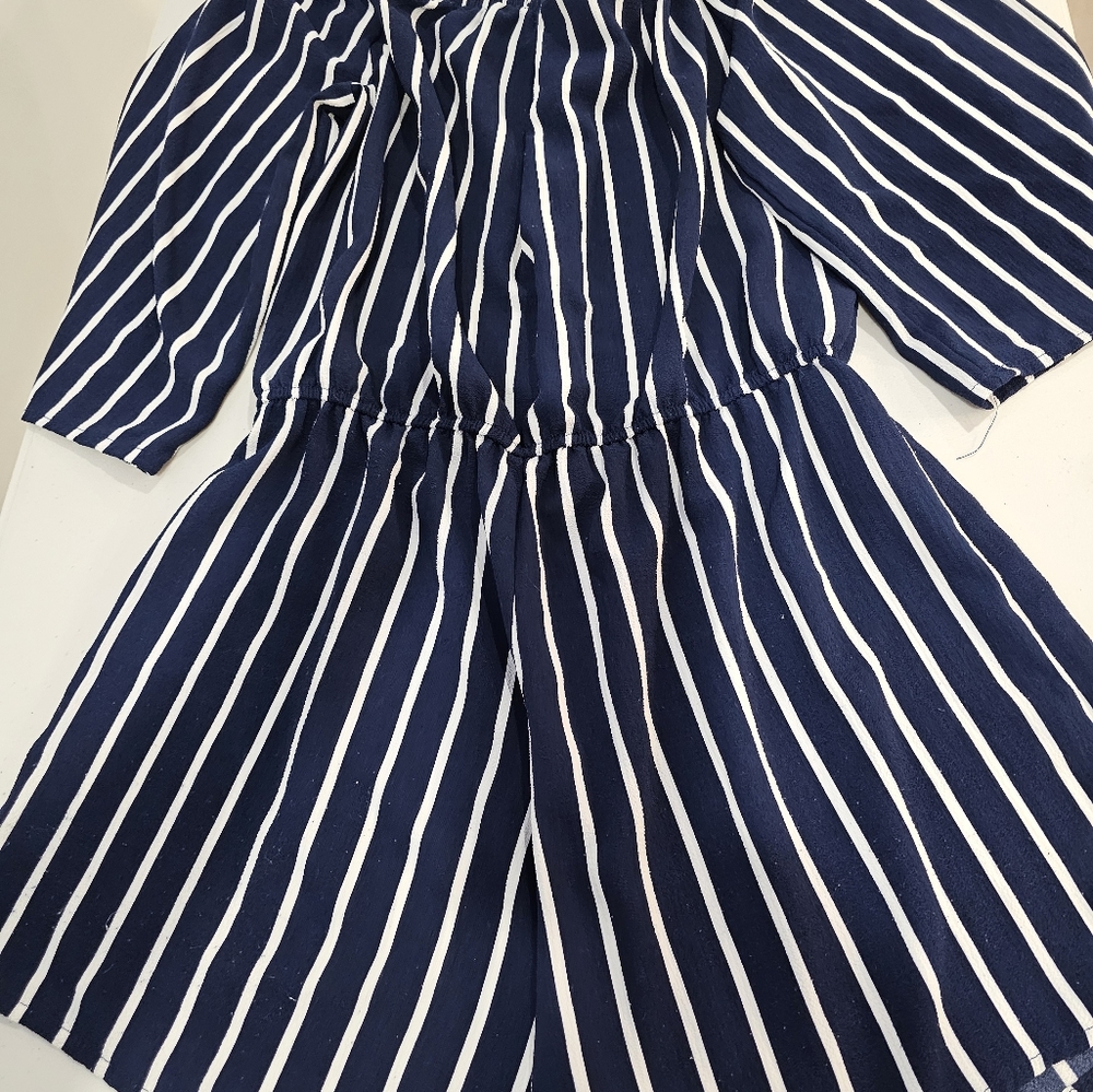 Striped print jumpsuit